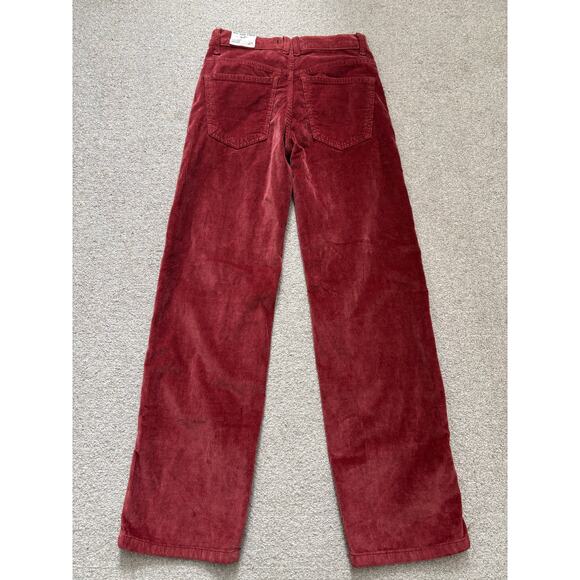 NWT Free People We the Free Risk Taker High Rise Straight Corduroy Pants Size 24 - Picture 5 of 6